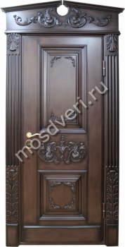 Элитная входная дверь с массивом дерева MD-55 декорированная - купить от производителя Мосдвери Элитная входная дверь с массивом дерева MD-55 декорированная